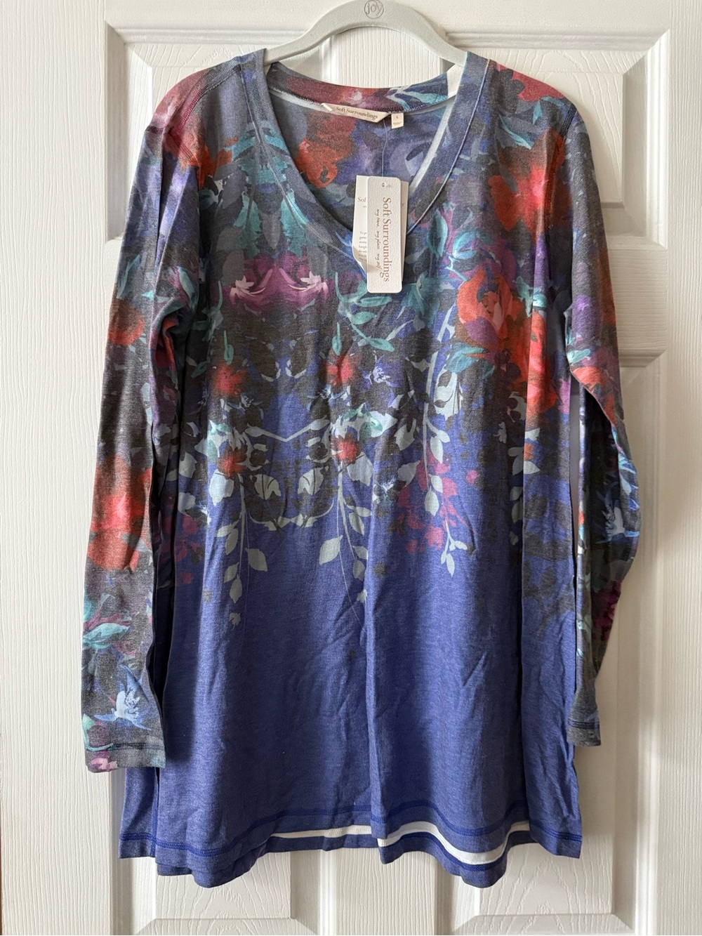 Soft Surroundings Delphina Knit Tunic Top Large